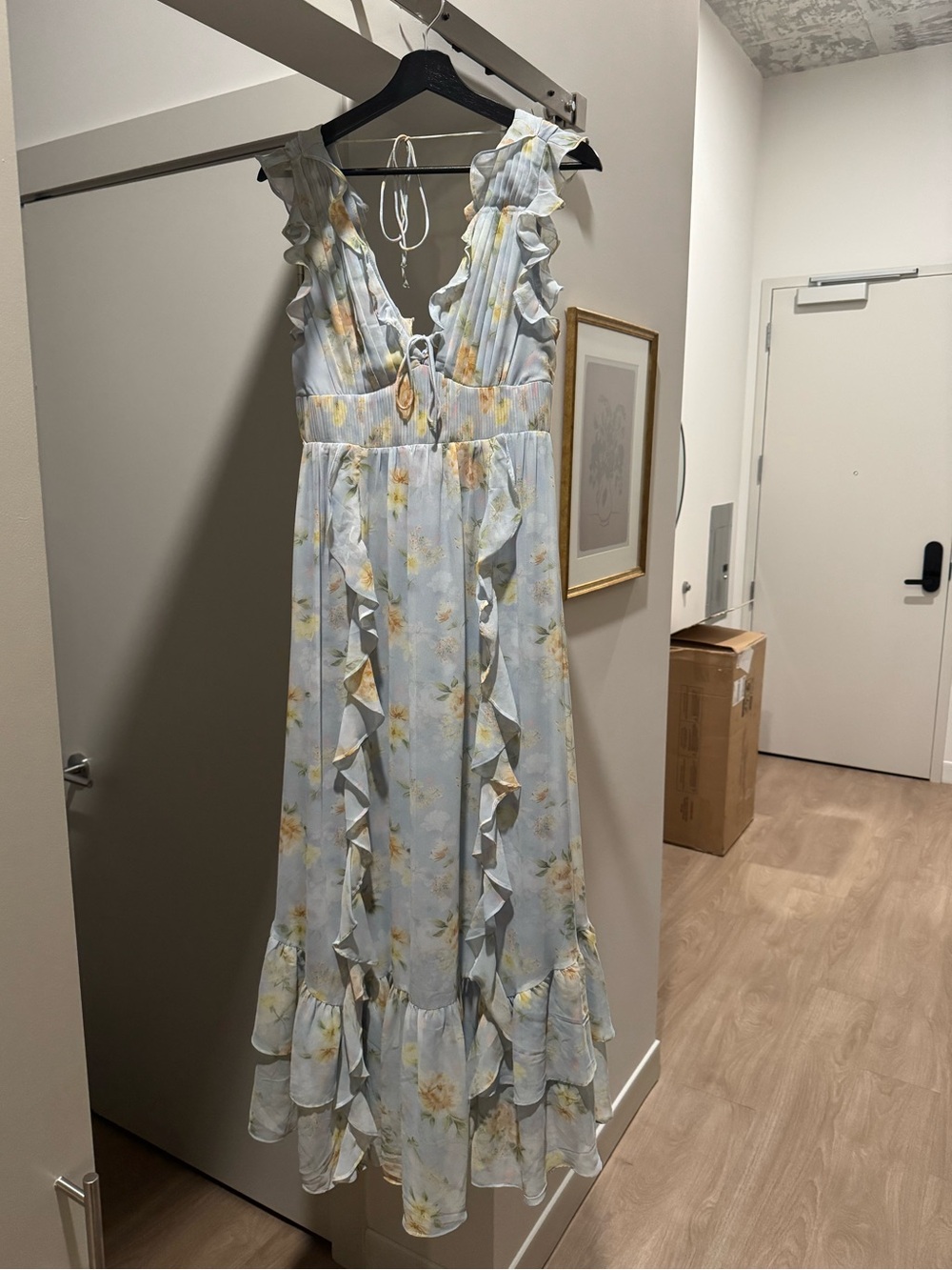 ASTR the Label Blue Floral Dress
